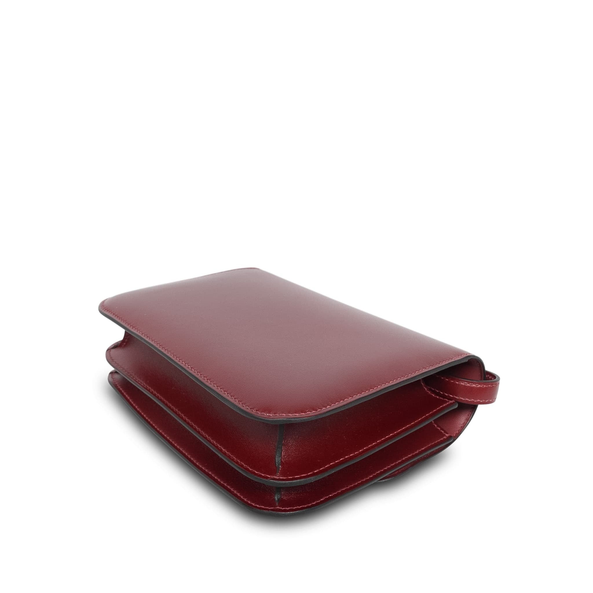 Product image 11 of 13: Constance 18 Rouge H Box Calfskin Palladium Plated K Stamp