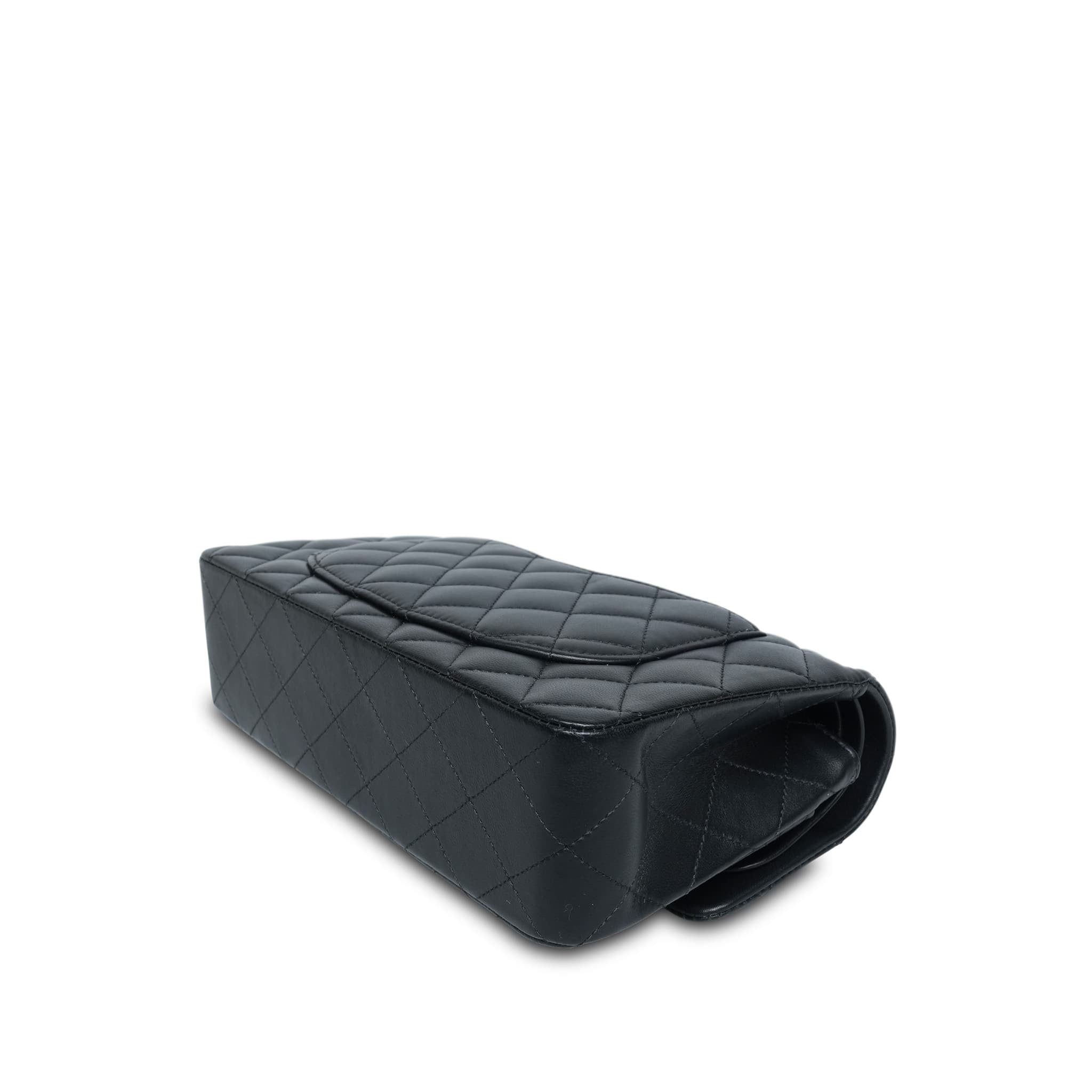 Product image 13 of 20: 21B Black Lambskin Quilted Classic Flap Small Rose Gold HW
