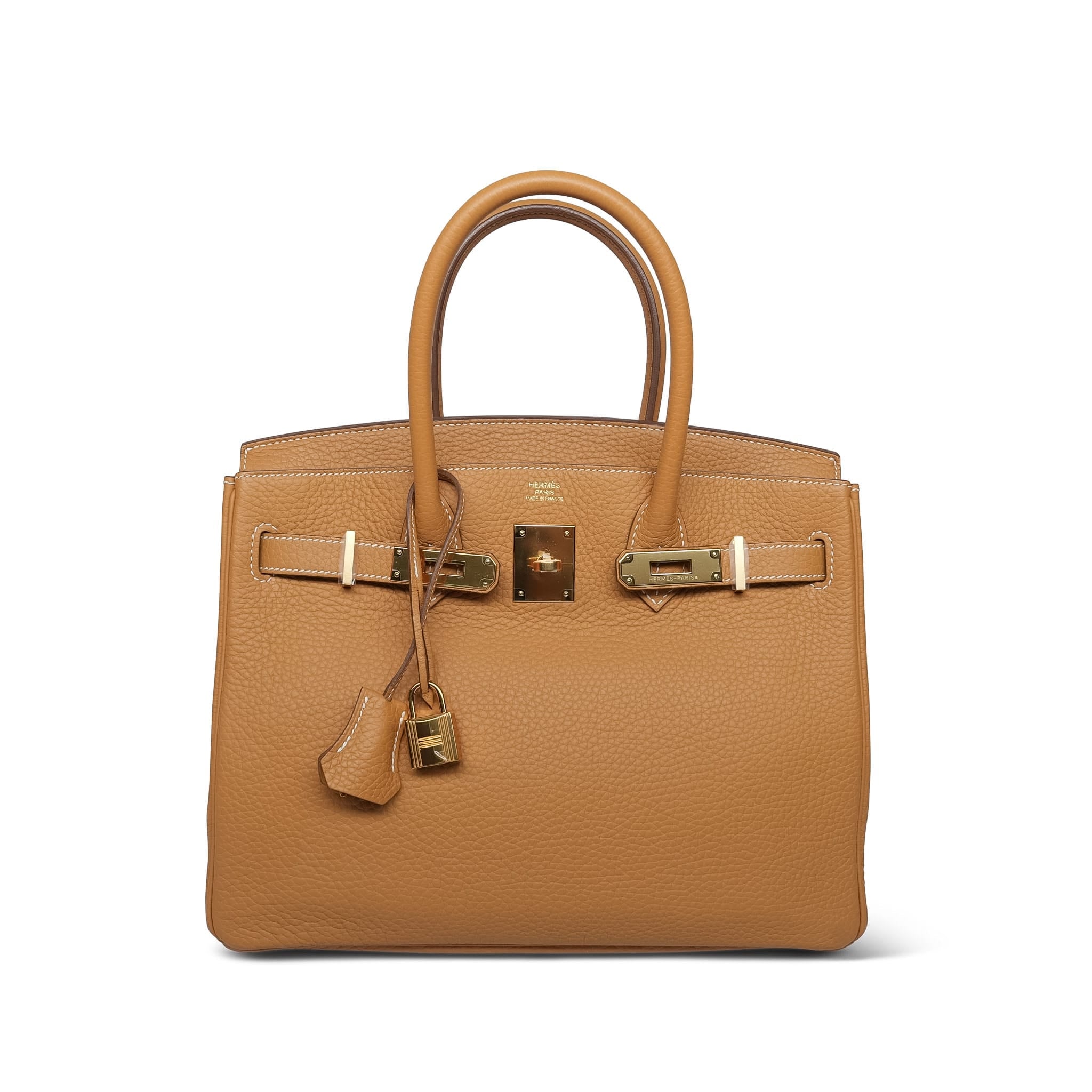 Product image 4 of 14: Birkin 30 Natural Sable Togo Gold Plated T Stamp
