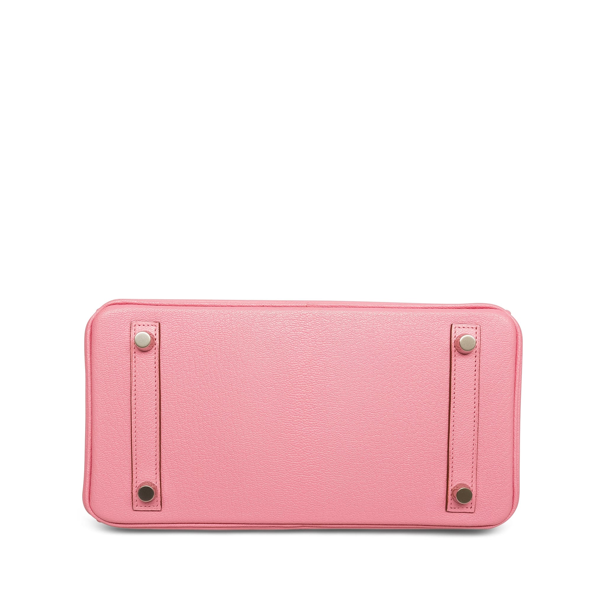 Product image 9 of 16: Birkin 25 Bi-Color Horseshoe (HSS) Rose Confetti/Turquoise Chevre Palladium Plated R Square Stamp