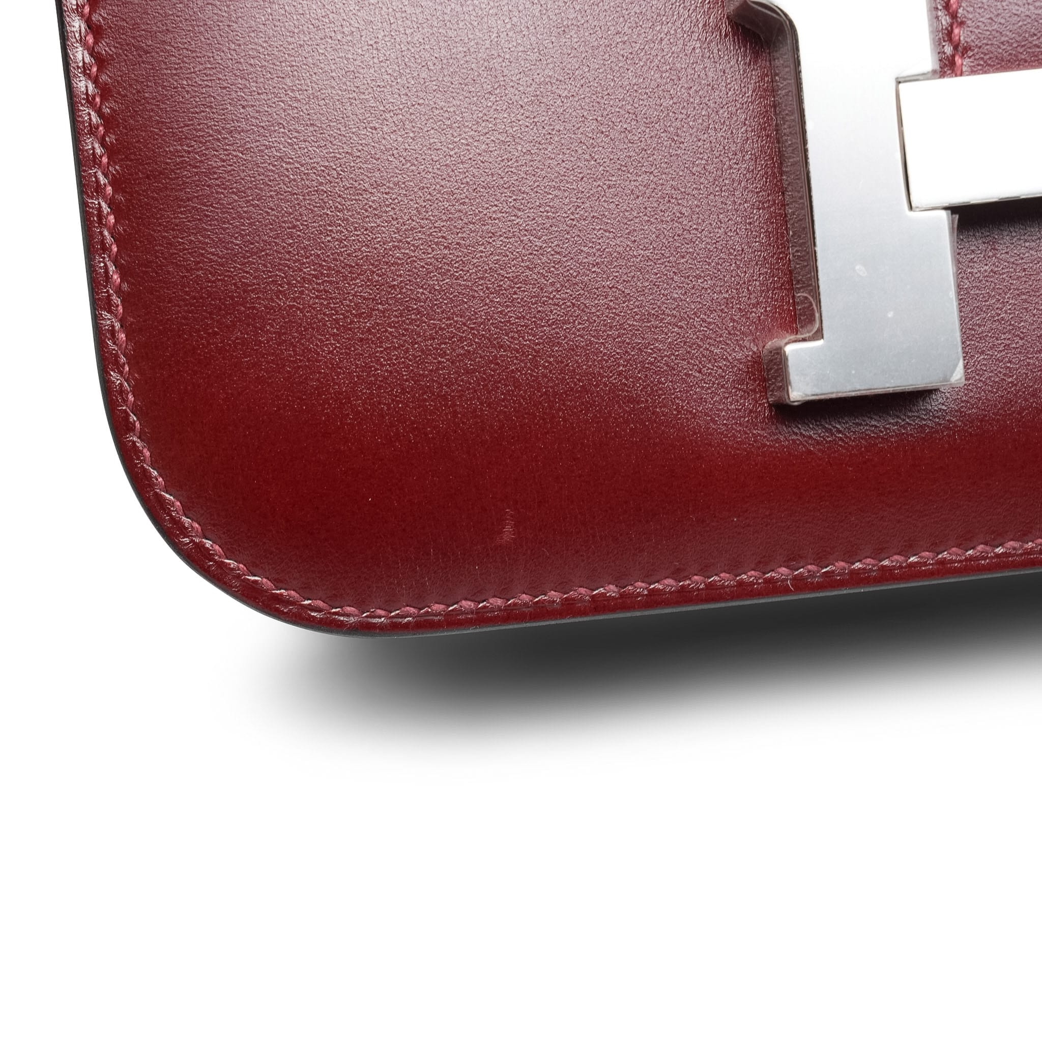 Product image 13 of 13: Constance 18 Rouge H Box Calfskin Palladium Plated K Stamp
