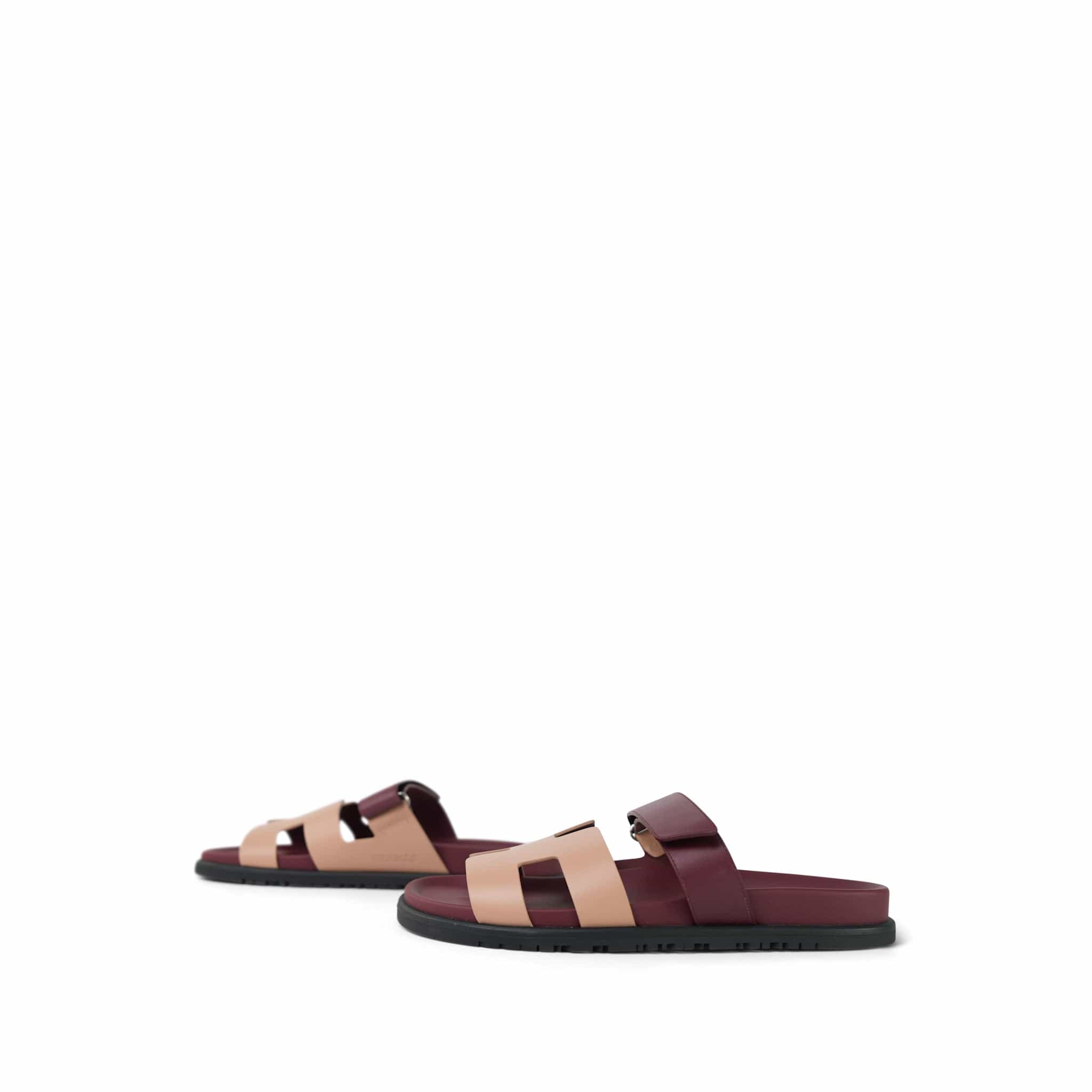 Chypre Sandals Beige Perlino/Rouge H Size 41 – REDELUXE