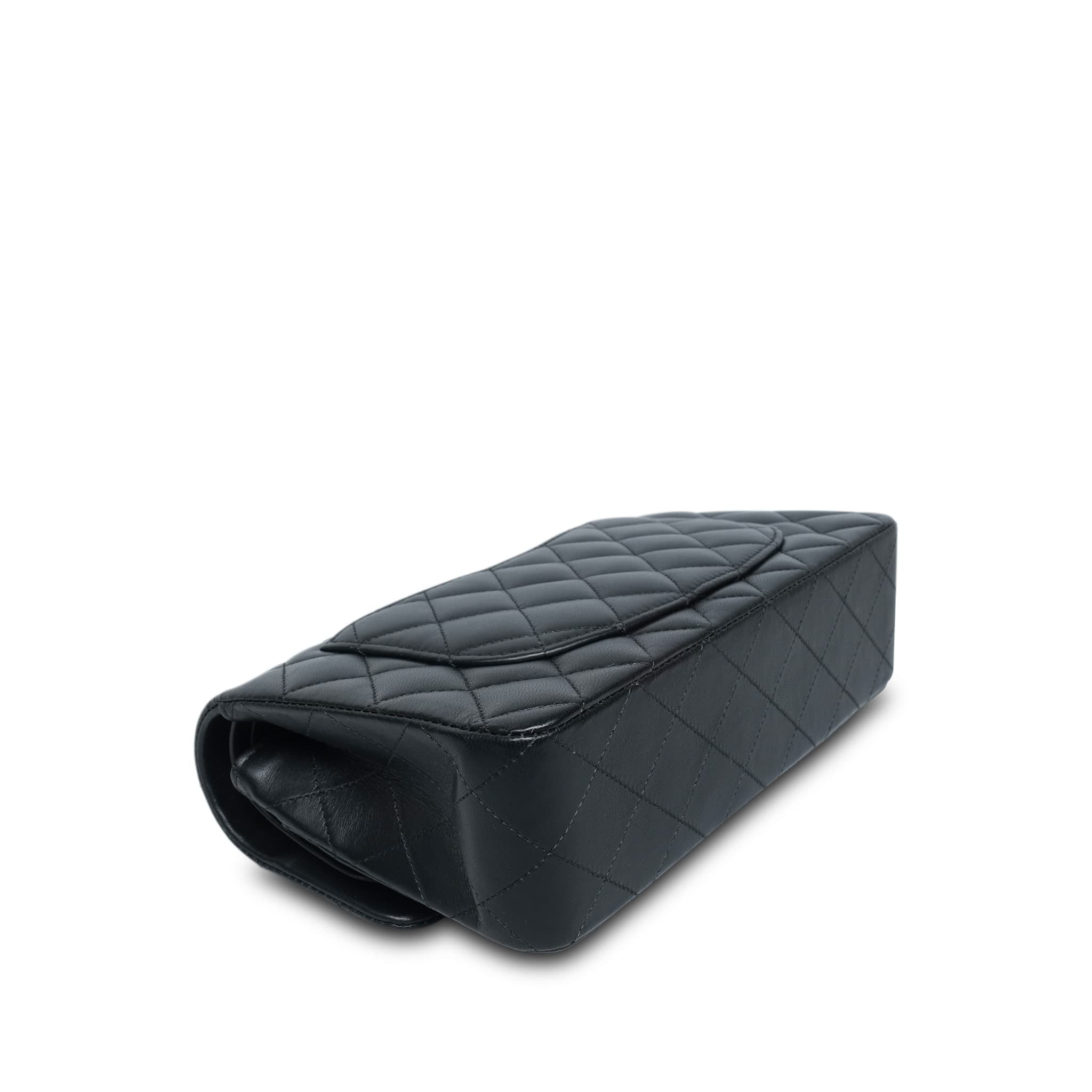 Product image 12 of 20: 21B Black Lambskin Quilted Classic Flap Small Rose Gold HW