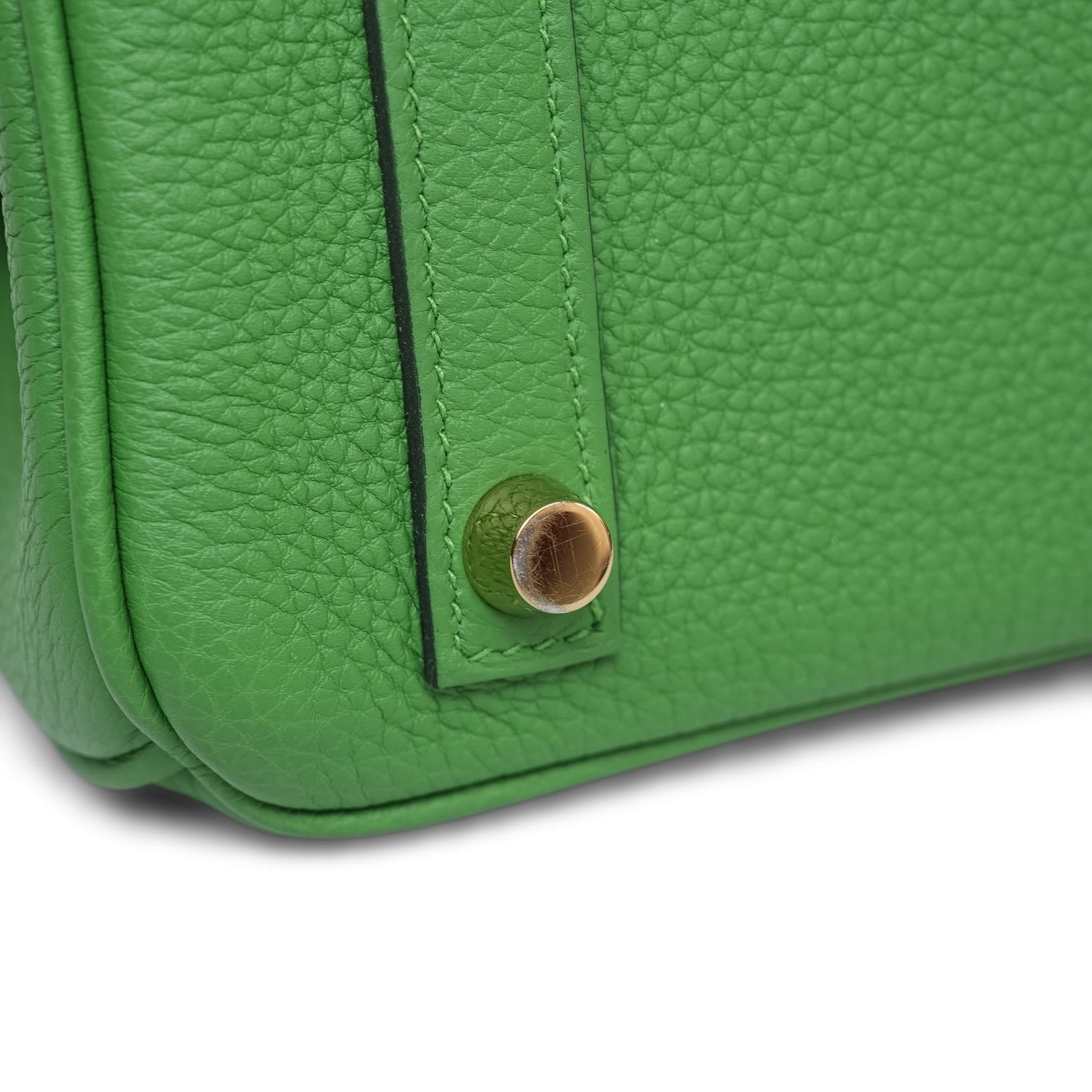 Product image 18 of 19: Birkin 25 Vert Yucca Togo Gold Plated W Stamp