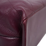 Product image 8 of 22: 26P Dark Burgundy Lambskin Quilted Maxi Hobo Shoulder Bag LGHW