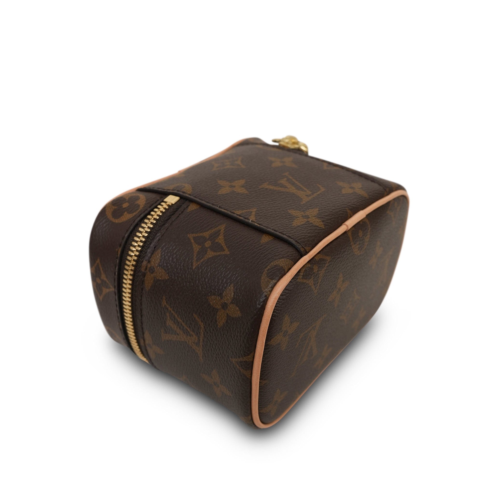 Louis Vuitton 化粧ポーチ ブラウン Louis Vuitton Brown Monogram Nice Nano Vanity Case – REDELUXE