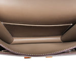 Product image 12 of 12: Constance 18 Etoupe Epsom Gold Plated B Stamp