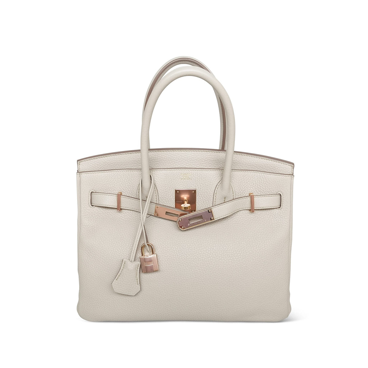 Birkin 30 Beton Togo Rose Gold Plated D stamp