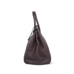 Product image 7 of 14: Birkin 35 Ebene Togo Palladium Plated P Square Stamp