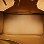 Product image 14 of 14: Birkin 30 Natural Sable Togo Gold Plated T Stamp