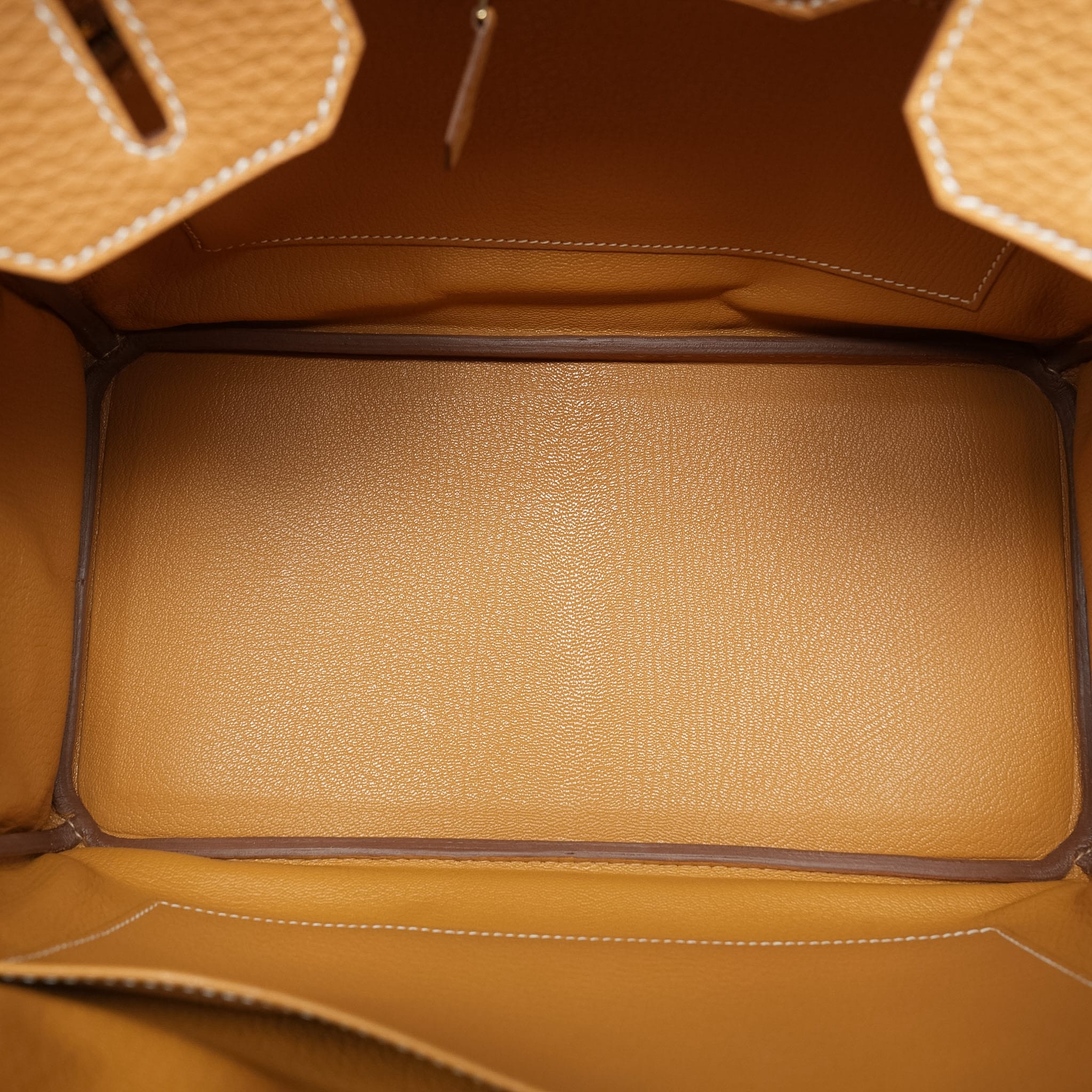Product image 14 of 14: Birkin 30 Natural Sable Togo Gold Plated T Stamp
