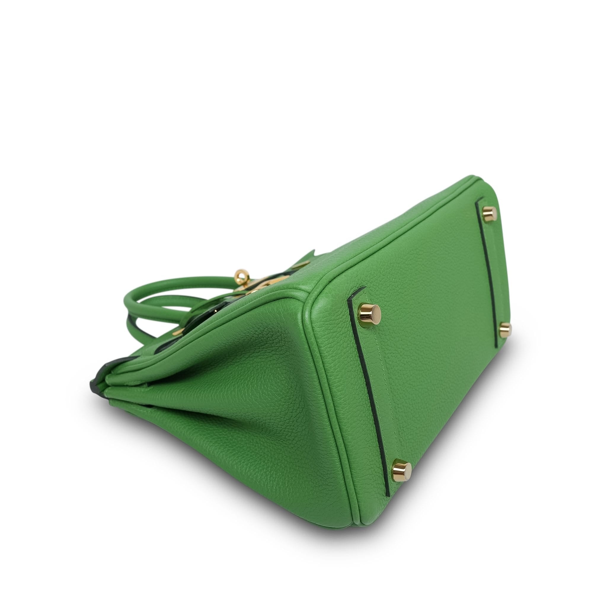 Product image 13 of 19: Birkin 25 Vert Yucca Togo Gold Plated W Stamp