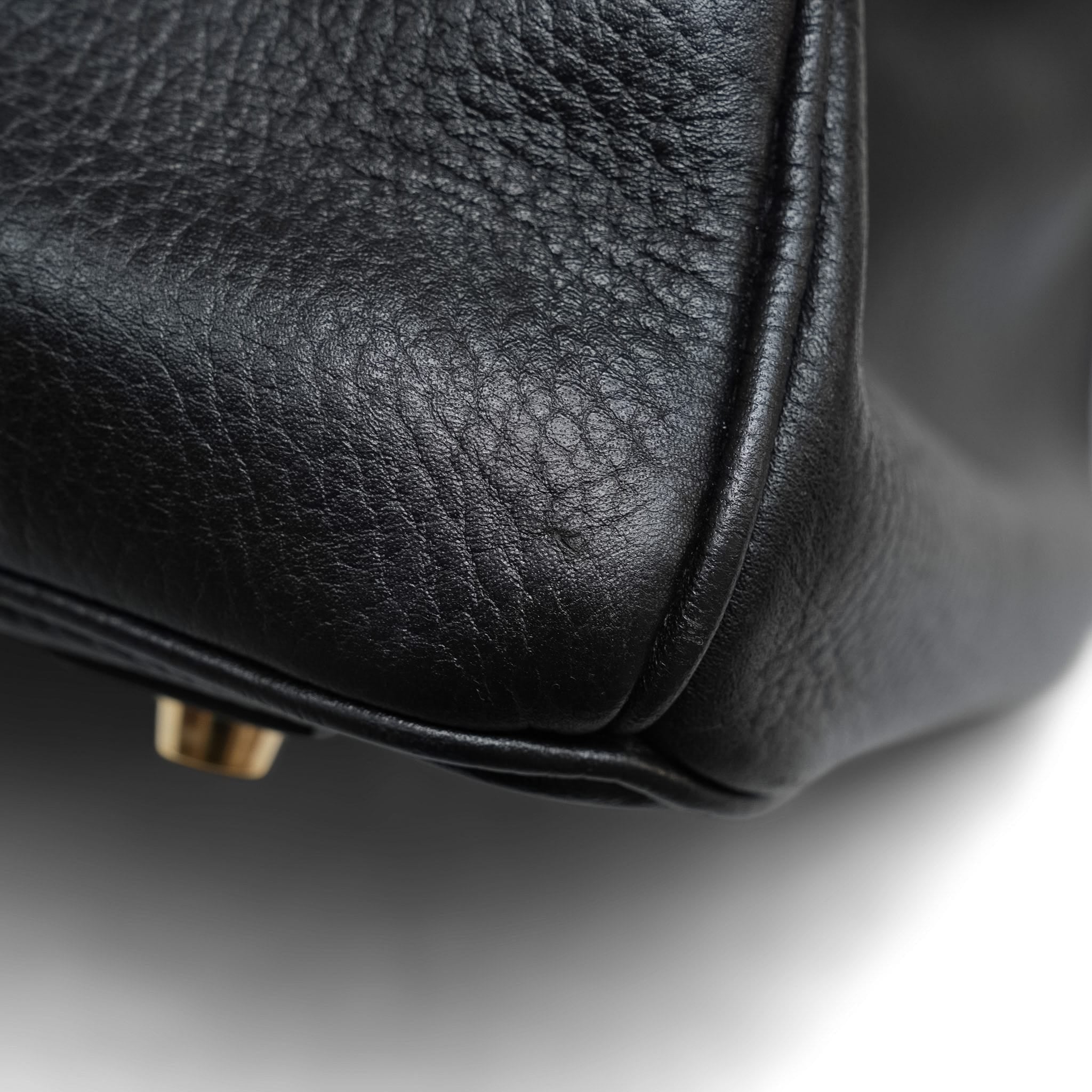 Product image 16 of 22: Birkin 40 Black Ardennes Gold Plated C Square Stamp
