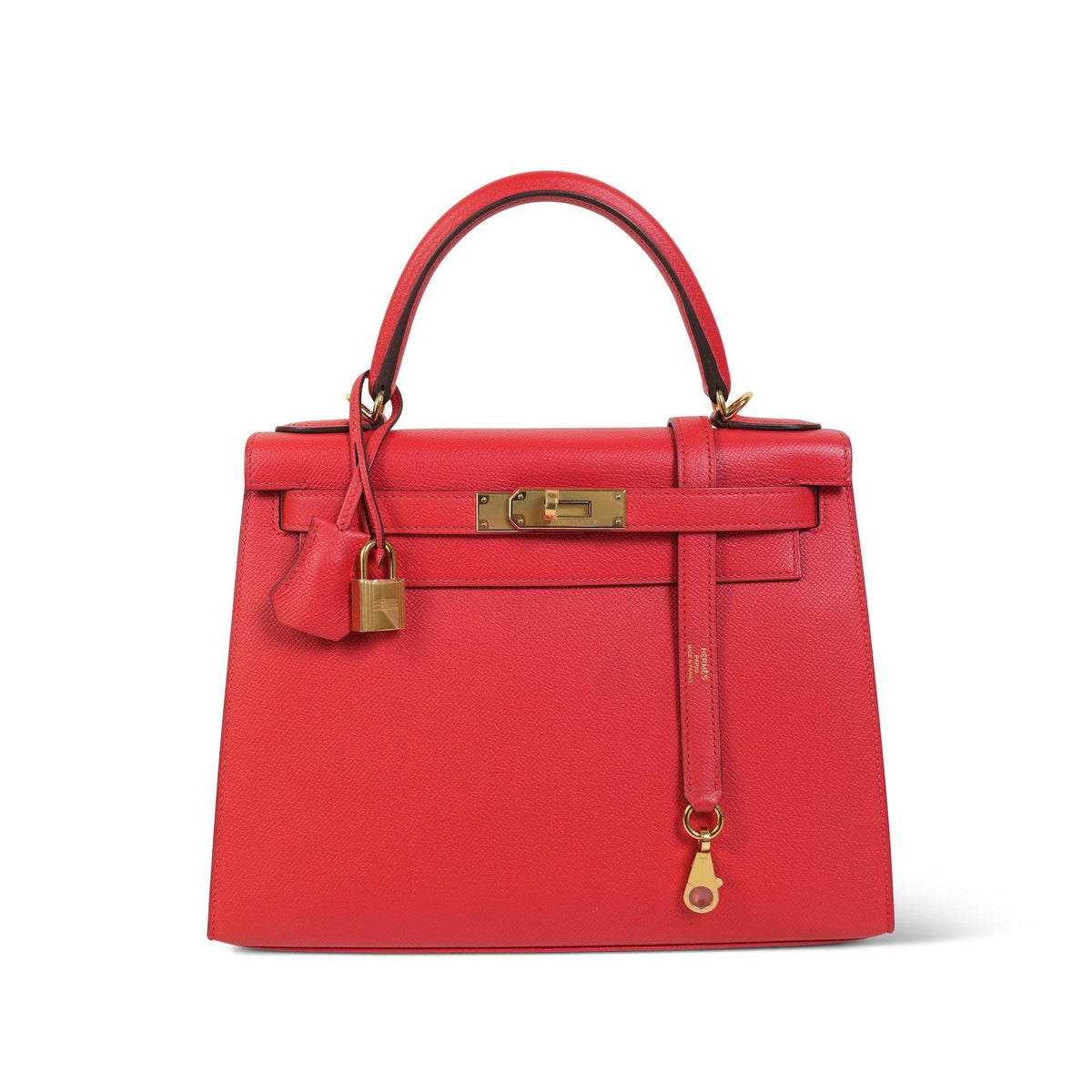 Kelly Sellier 28 Rouge De Coeur Epsom Gold Plated D Stamp