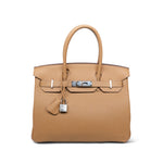 Product image 1 of 17: Birkin 30 Biscuit Togo Palladium Plated U Stamp