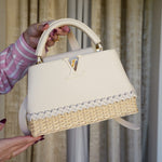 Product image 10 of 16: Louis Vuitton Vanilla Taurillon/ Rattan Capucines BB