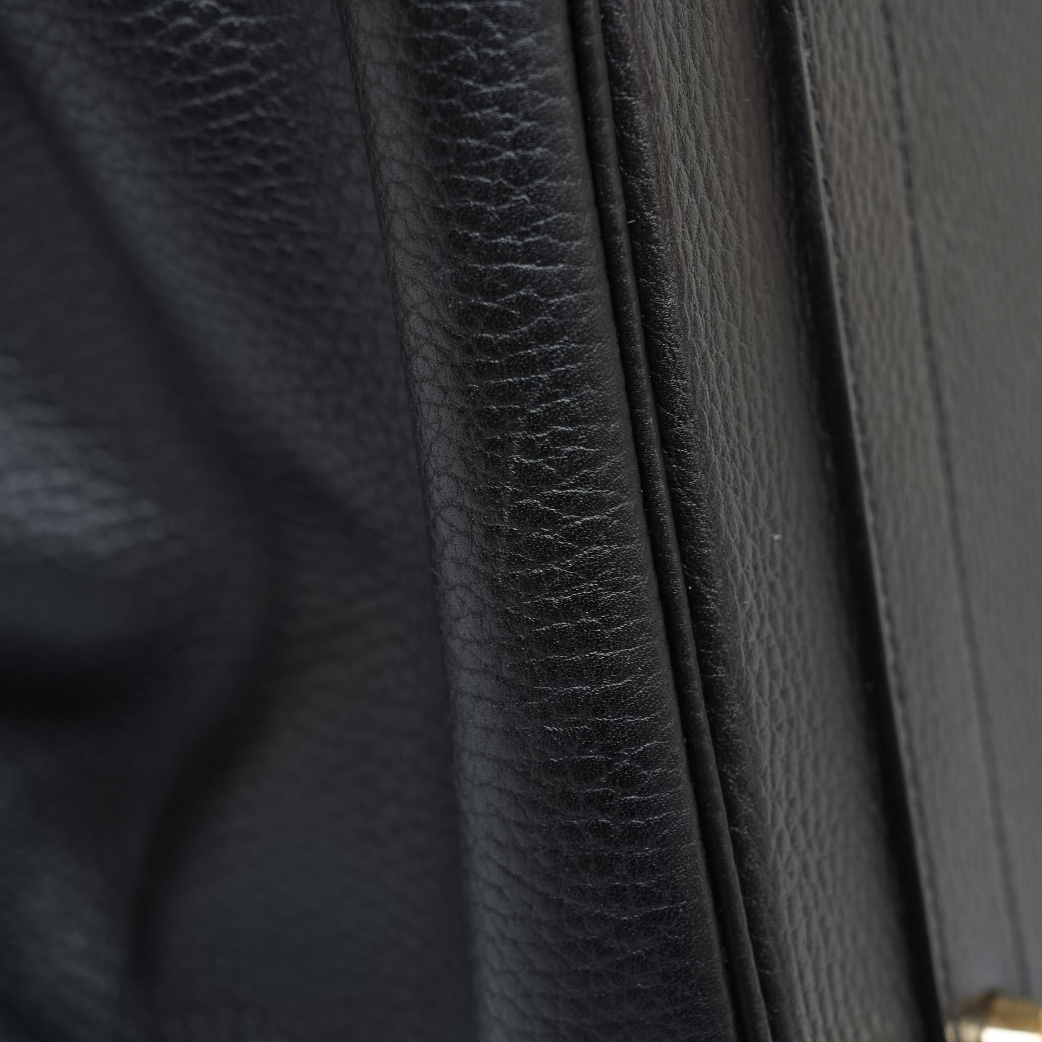Product image 18 of 22: Birkin 40 Black Ardennes Gold Plated C Square Stamp