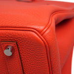 Product image 21 of 21: Birkin 35 Capucine Togo Palladium Plated P Square Stamp