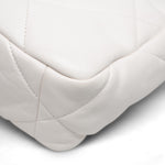 Product image 17 of 26: White Lambskin Quilted 19 Flap Small Mixed HW