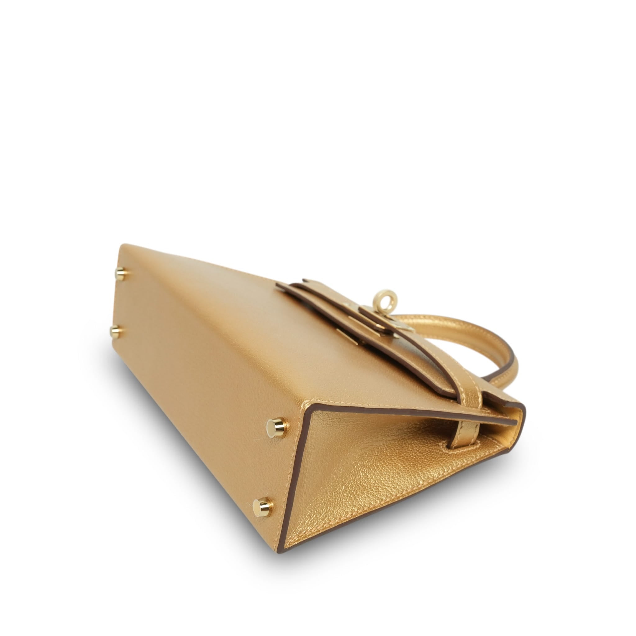 Product image 10 of 14: Kelly Sellier Mini Dore Chevre Chamkilight Permabrass Plated K Stamp