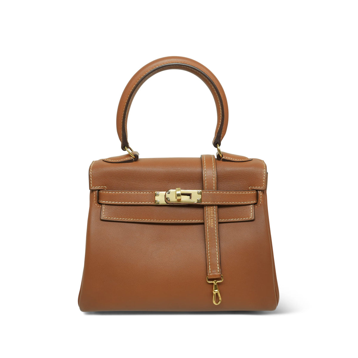 Mini Kelly Retourne 20 Gold Gulliver Gold Plated W Circle