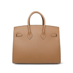 Product image 7 of 15: Birkin Sellier 25 Chai Veau Madame Palladium Plated U Stamp
