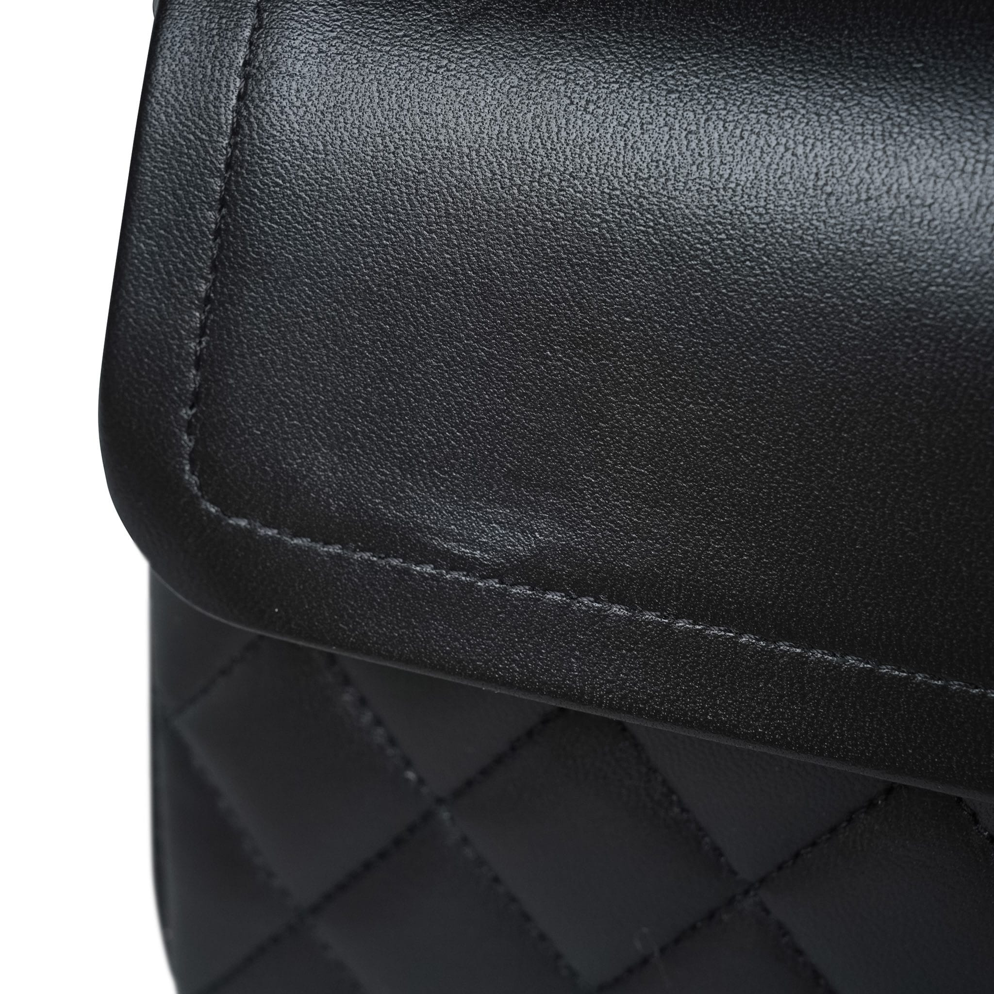 Product image 19 of 20: 21B Black Lambskin Quilted Classic Flap Small Rose Gold HW