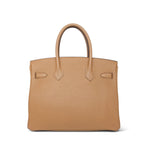 Product image 9 of 17: Birkin 30 Biscuit Togo Palladium Plated U Stamp