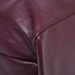 Product image 12 of 22: 26P Dark Burgundy Lambskin Quilted Maxi Hobo Shoulder Bag LGHW