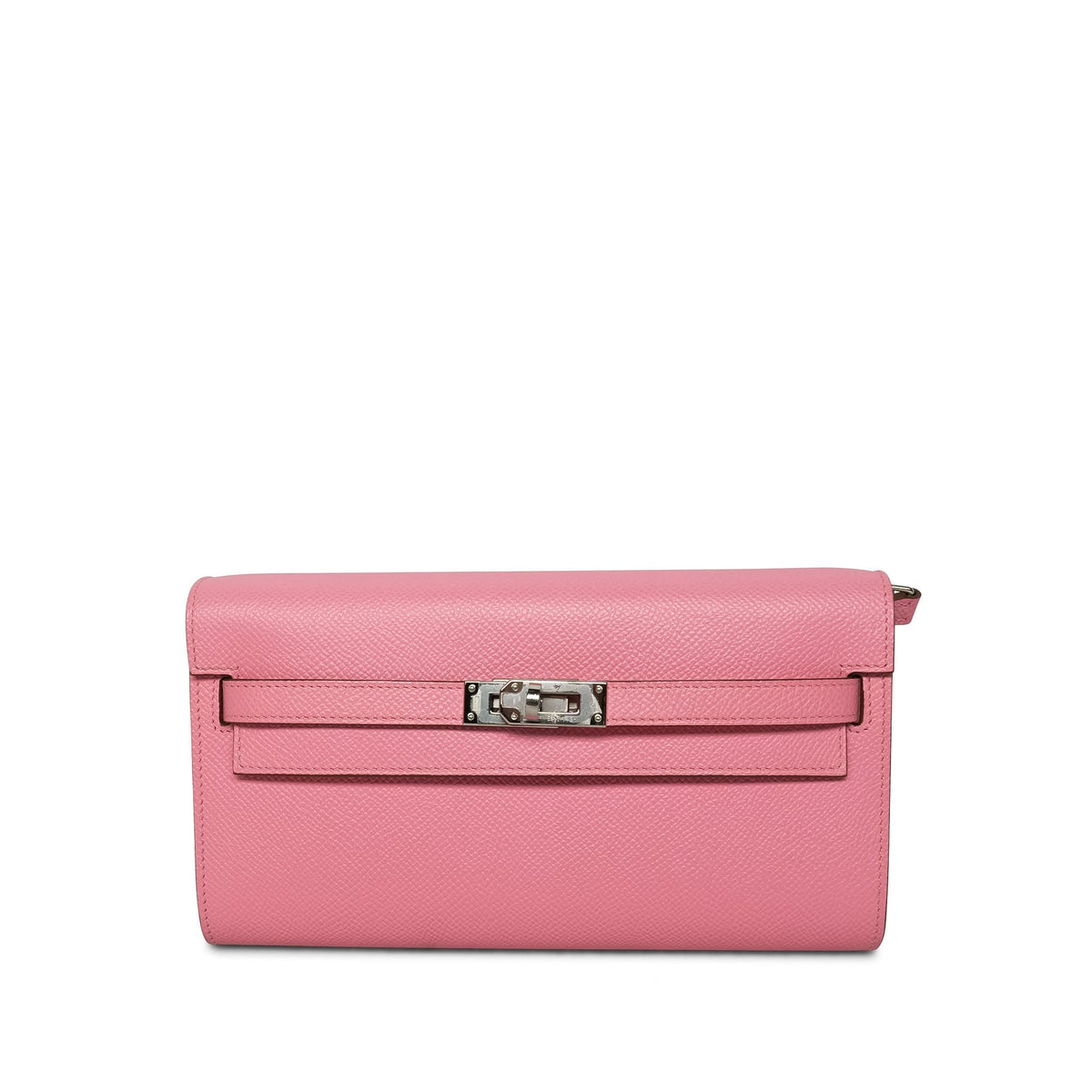 Kelly Wallet To Go Rose Confetti Epsom Palladium Plated U Stamp