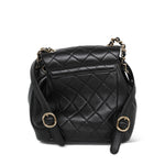 Product image 4 of 12: 22A Black Lambskin Quilted Duma Backpack Mini LGHW