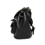 Product image 5 of 12: 22A Black Lambskin Quilted Duma Backpack Mini LGHW