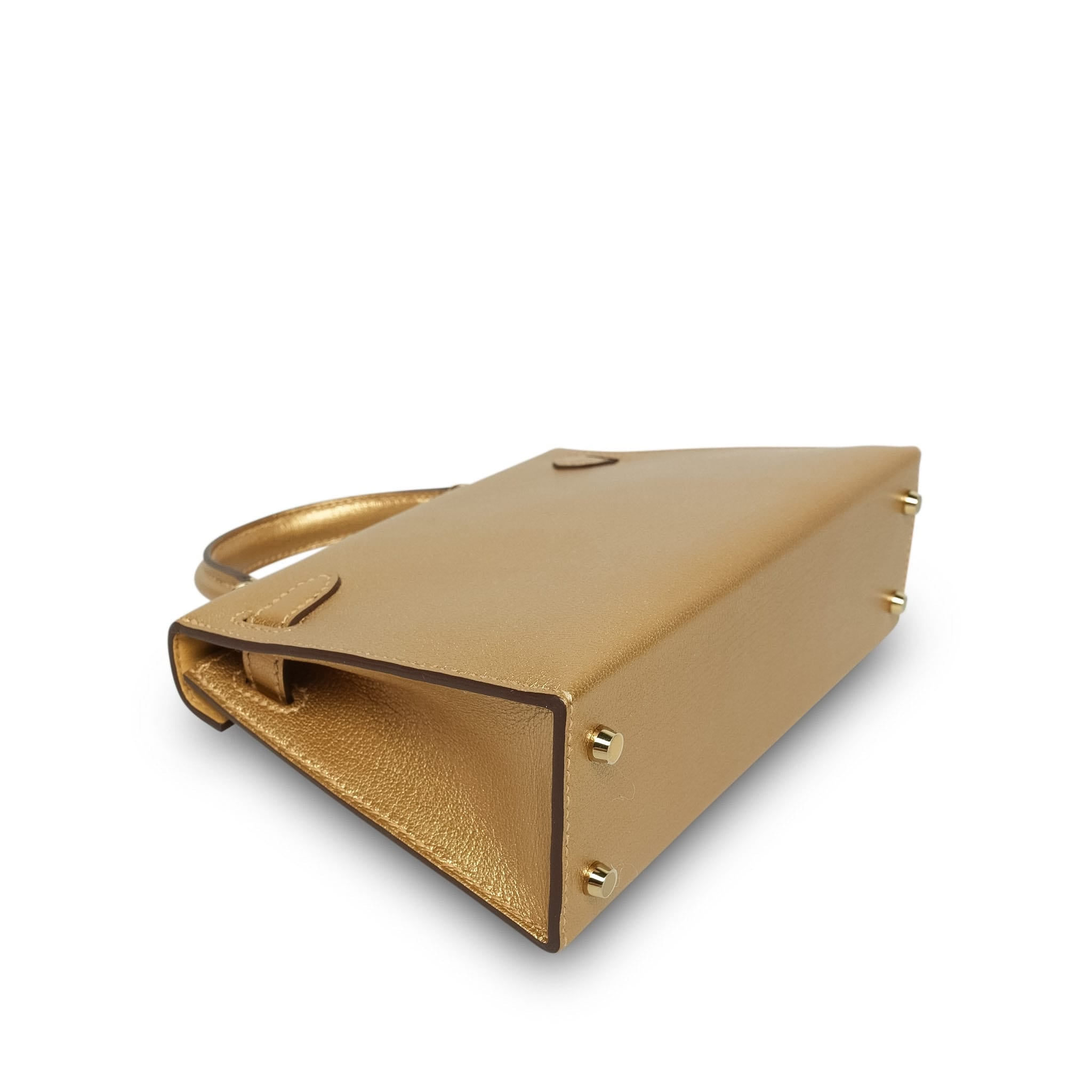 Product image 11 of 14: Kelly Sellier Mini Dore Chevre Chamkilight Permabrass Plated K Stamp