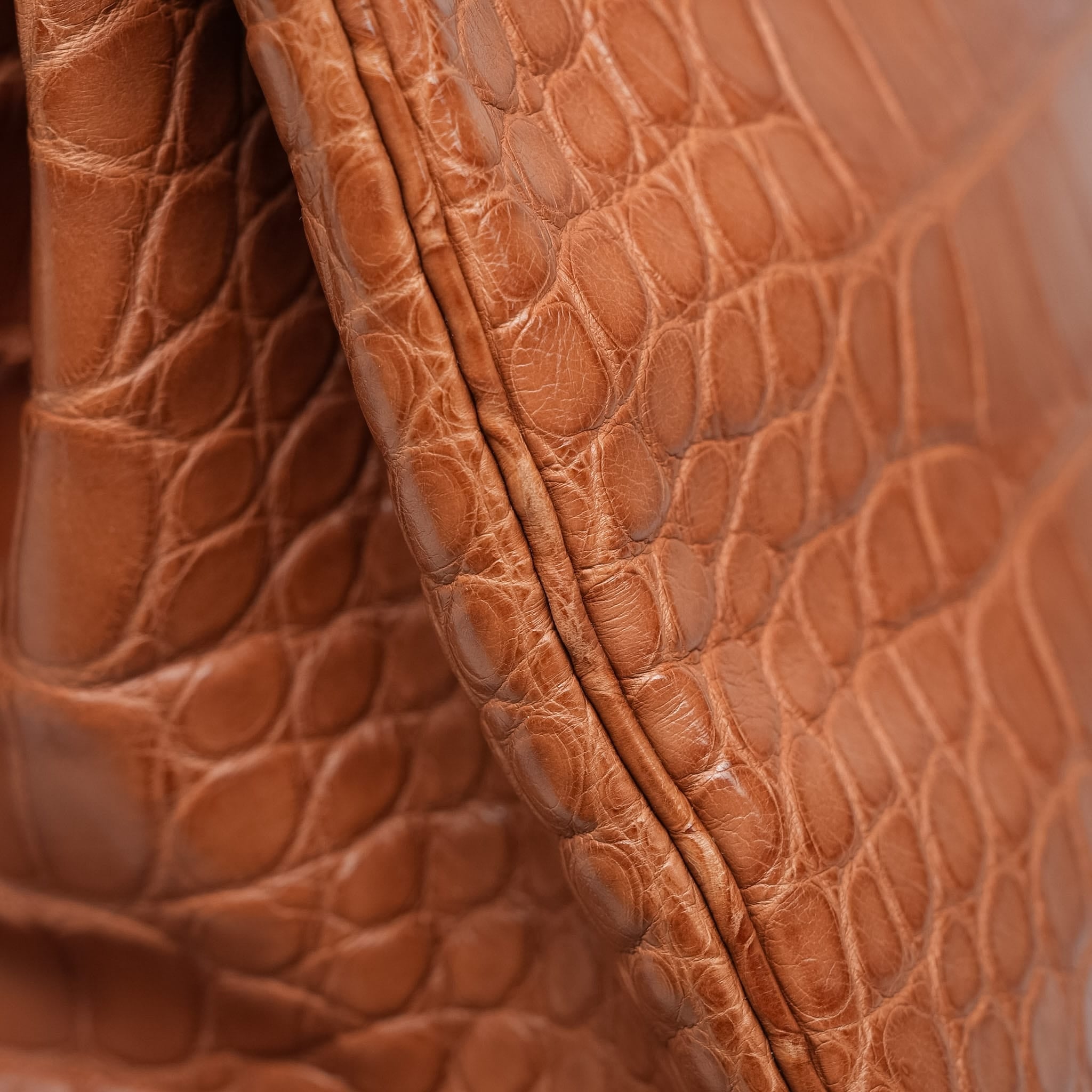 Product image 20 of 21: Birkin 30 Fauve Barenia Alligator Palladium Plated P Square Stamp