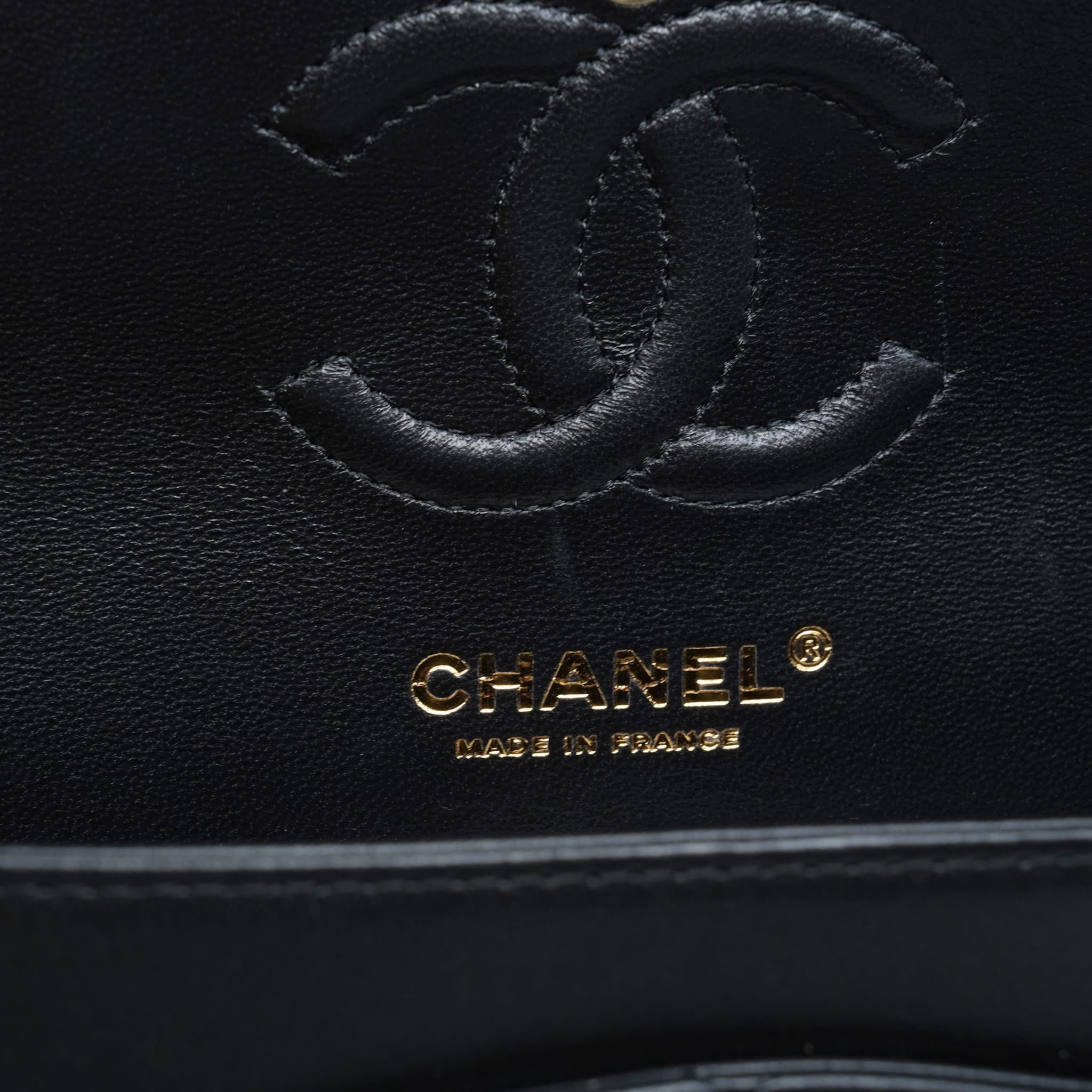 Product image 15 of 20: 21B Black Lambskin Quilted Classic Flap Small Rose Gold HW