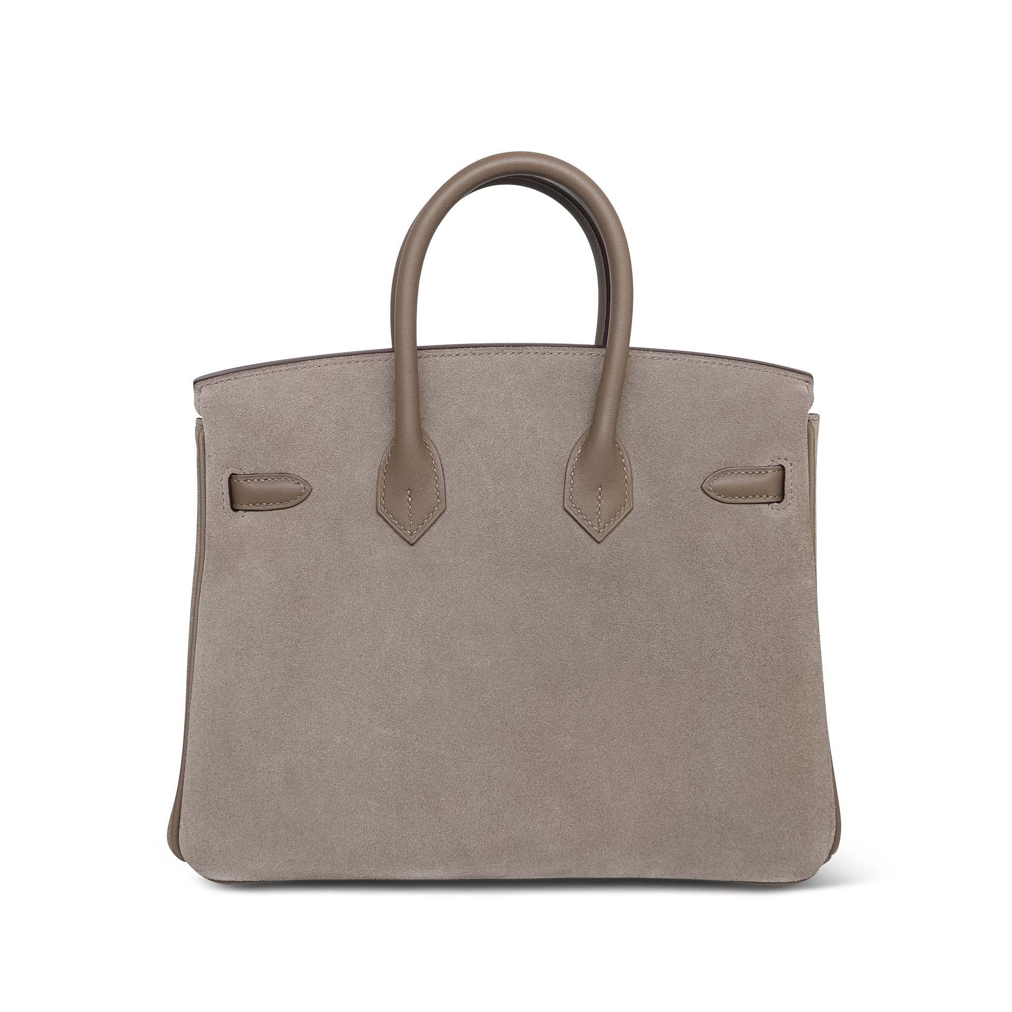 Product image 8 of 18: Birkin 25 Gris Caillou/Etoupe Grizzly/Swift Palladium Plated B Stamp