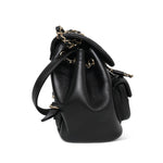 Product image 3 of 12: 22A Black Lambskin Quilted Duma Backpack Mini LGHW