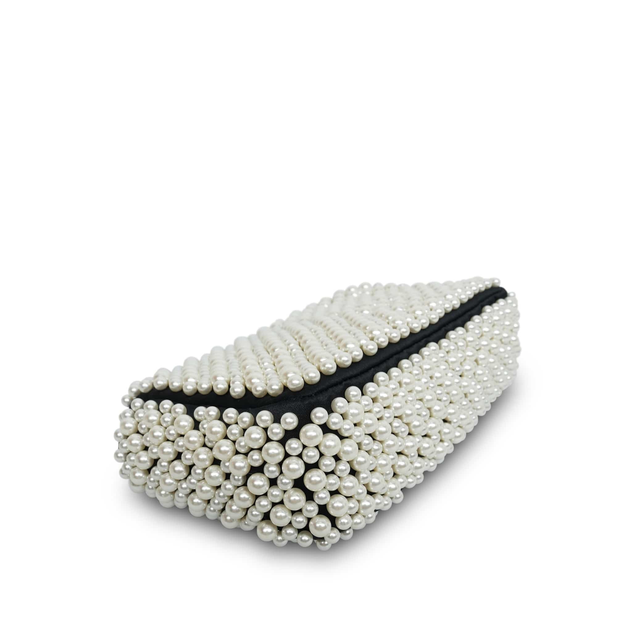 Product image 14 of 16: 19S Pearl On Flap Mini Rectangular Flap Bag LGHW