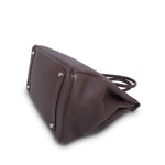 Product image 12 of 14: Birkin 35 Ebene Togo Palladium Plated P Square Stamp