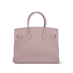 Product image 6 of 14: Birkin 30 Glycine Clemence Palladium Plated T Stamp