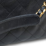 Product image 21 of 26: Black Caviar Quilted 25 Hobo Bag Medium Aged Gold Hardware