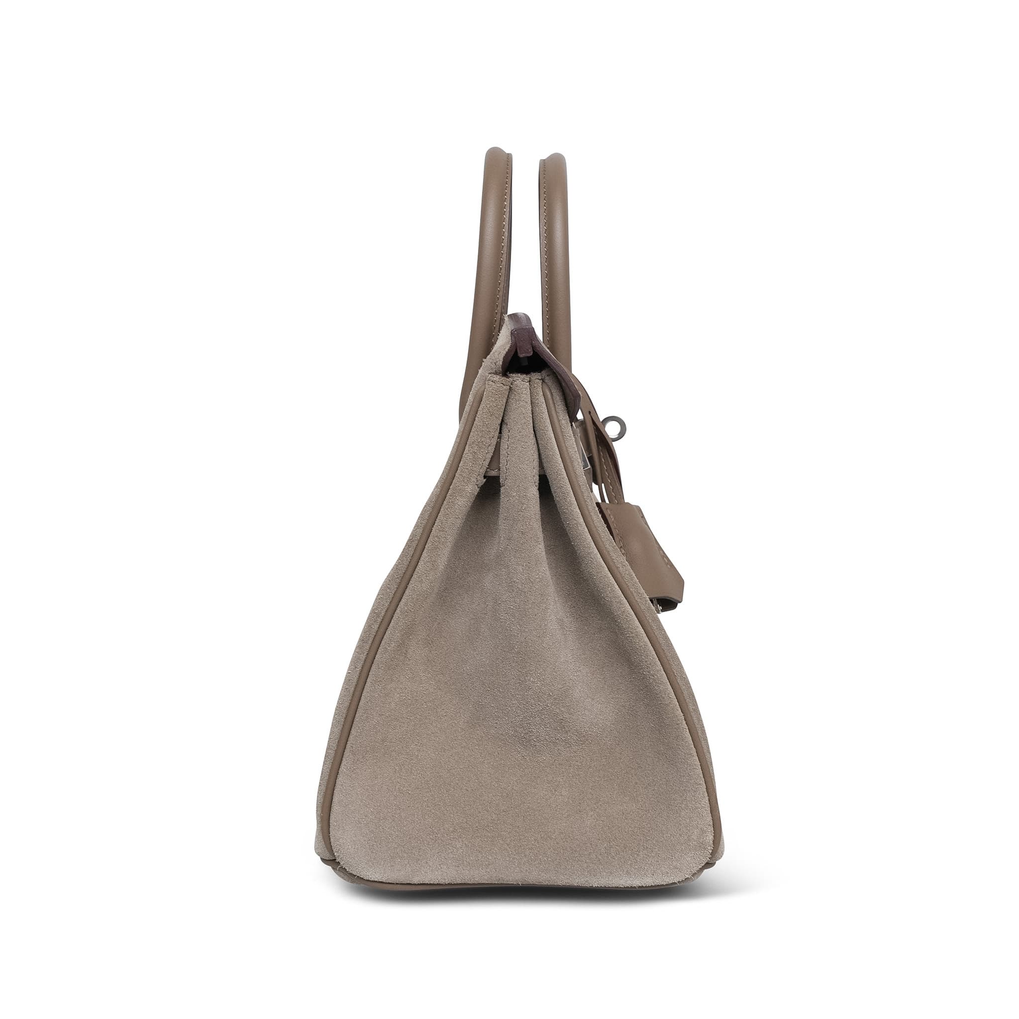 Product image 7 of 18: Birkin 25 Gris Caillou/Etoupe Grizzly/Swift Palladium Plated B Stamp