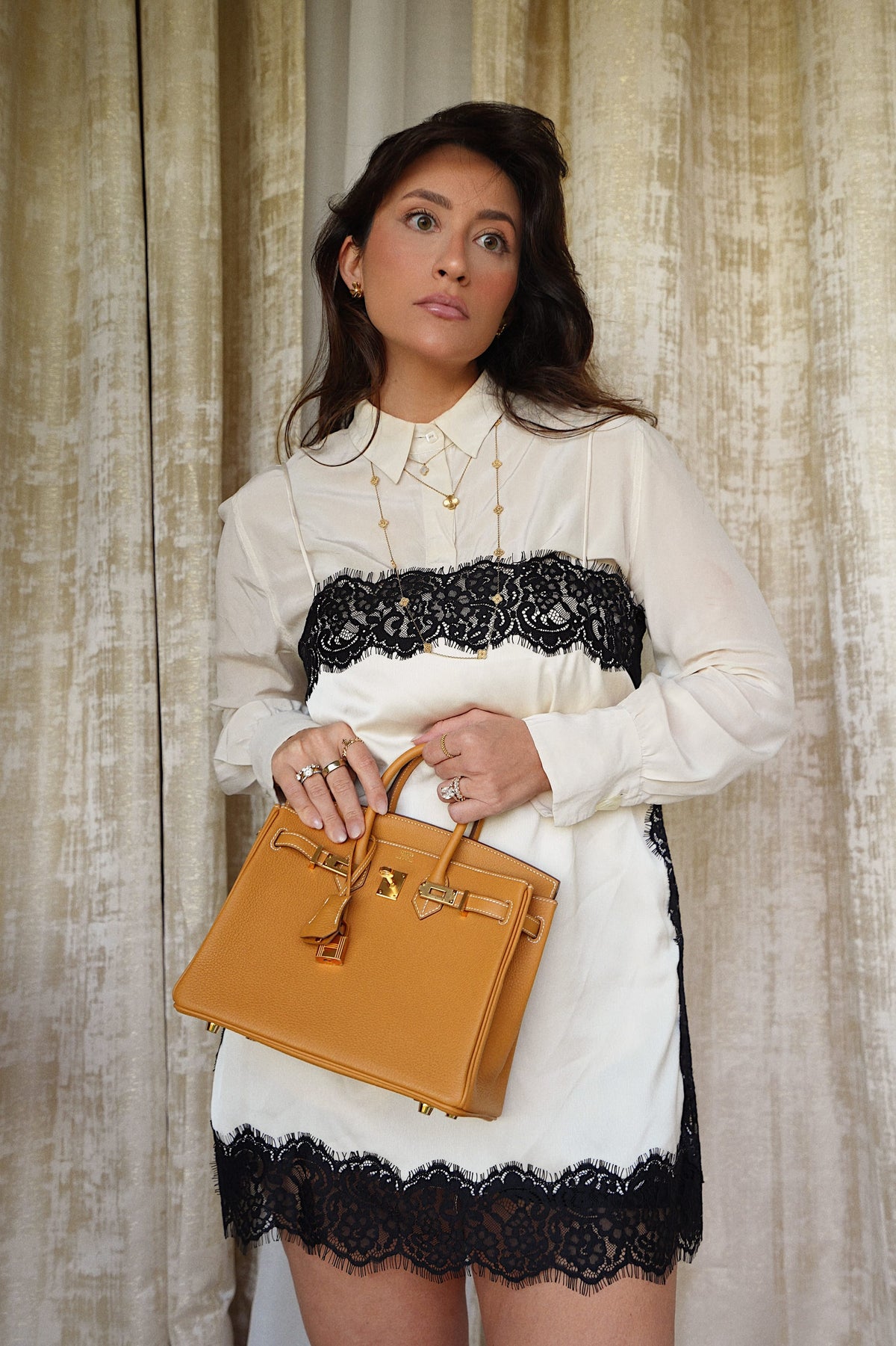 Birkin 25 Naturel Sabel Togo Gold Plated K Stamp