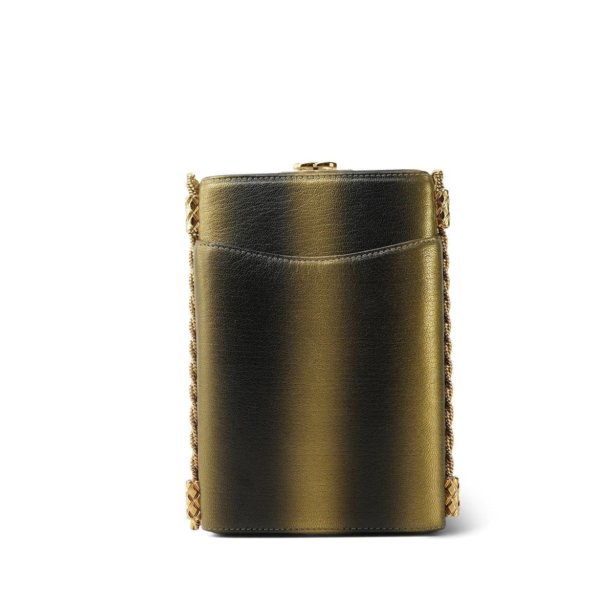 Gold/Black/Bronze Ombré Calfskin Vanity Case