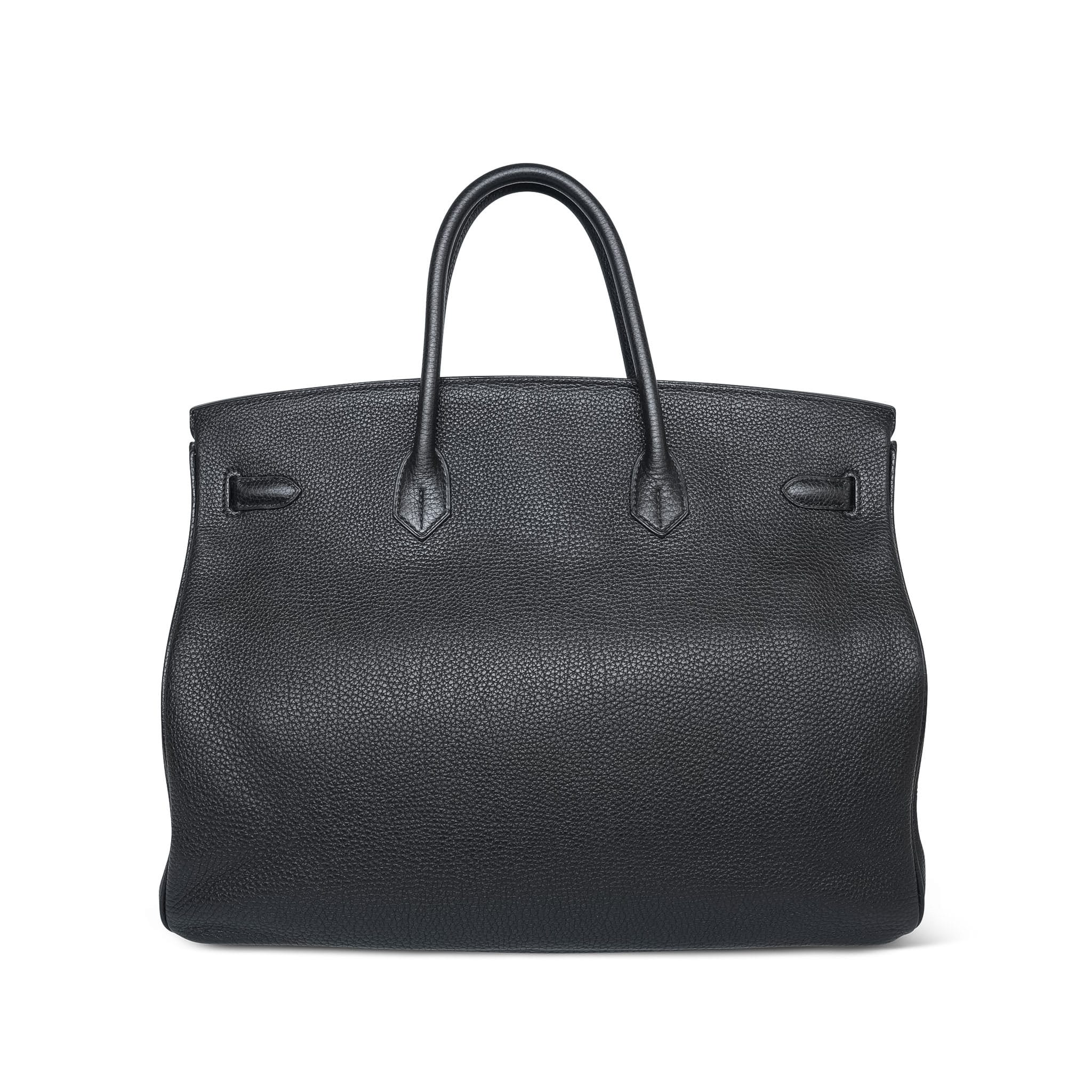 Product image 7 of 14: Birkin 40 Black Togo Palladium Plated O Square Stamp
