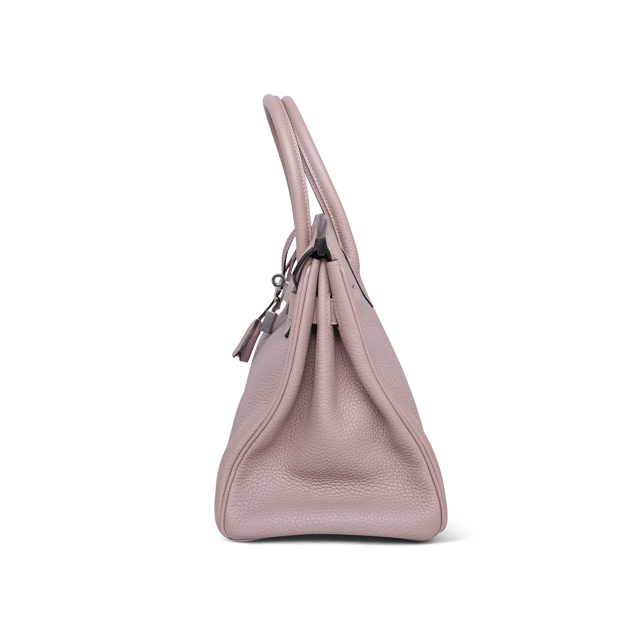 Product image 7 of 14: Birkin 30 Glycine Clemence Palladium Plated T Stamp