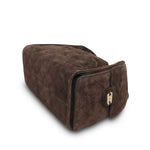 Product image 8 of 11: Brown Suede Quilted 25 Hobo Bag Small Aged Gold Hardware