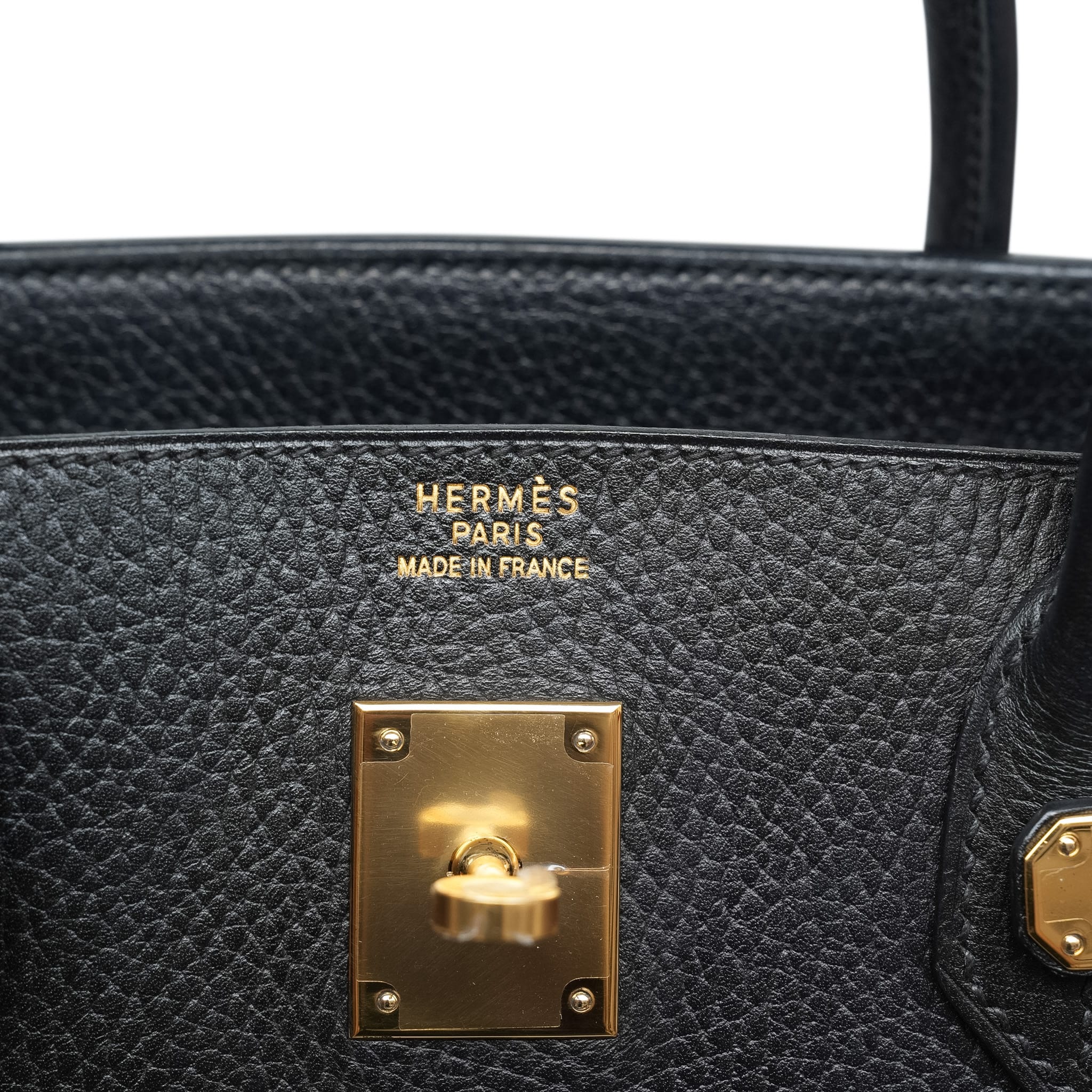 Product image 3 of 22: Birkin 40 Black Ardennes Gold Plated C Square Stamp
