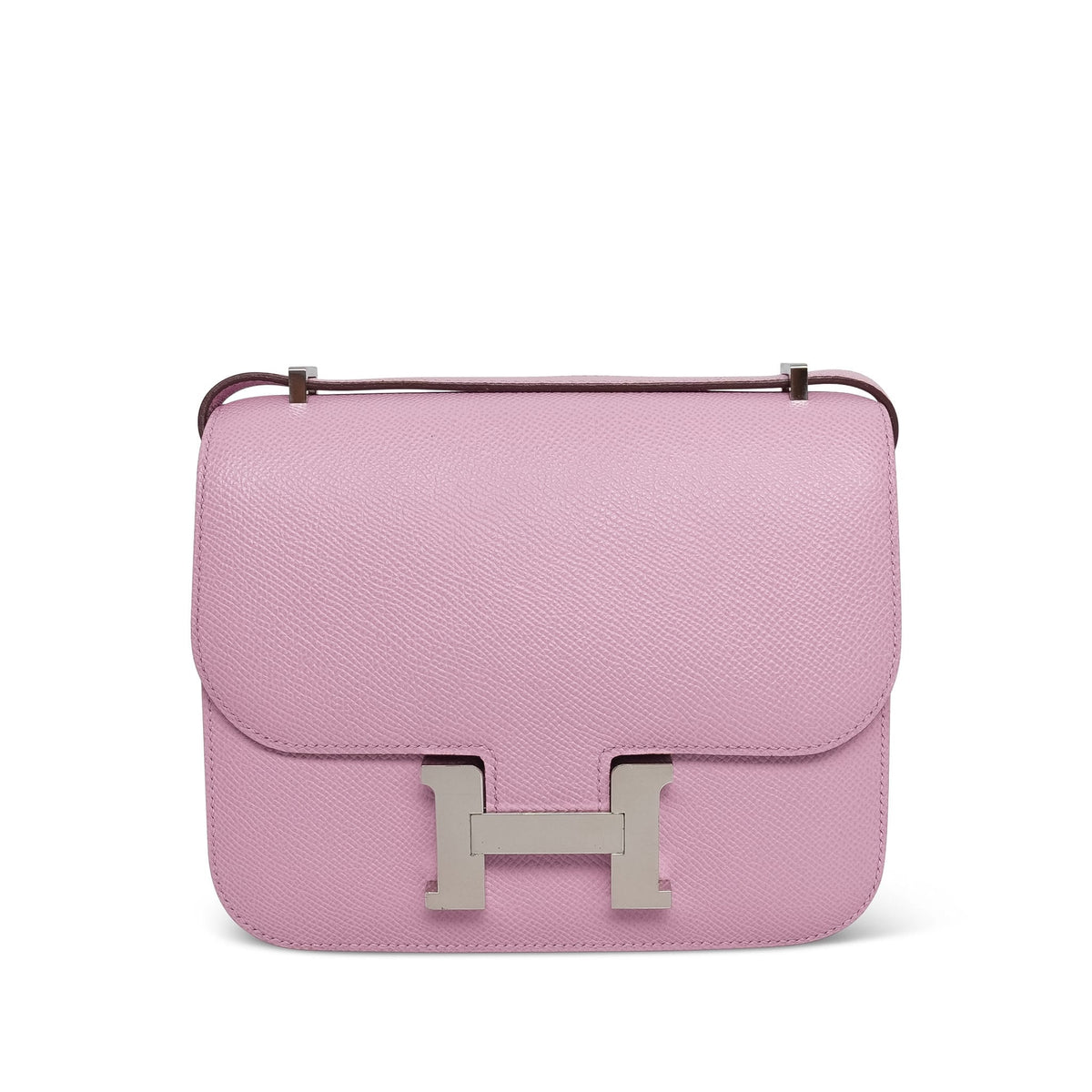 Constance 18 Mauve Sylvestre Epsom Palladium Plated U Stamp