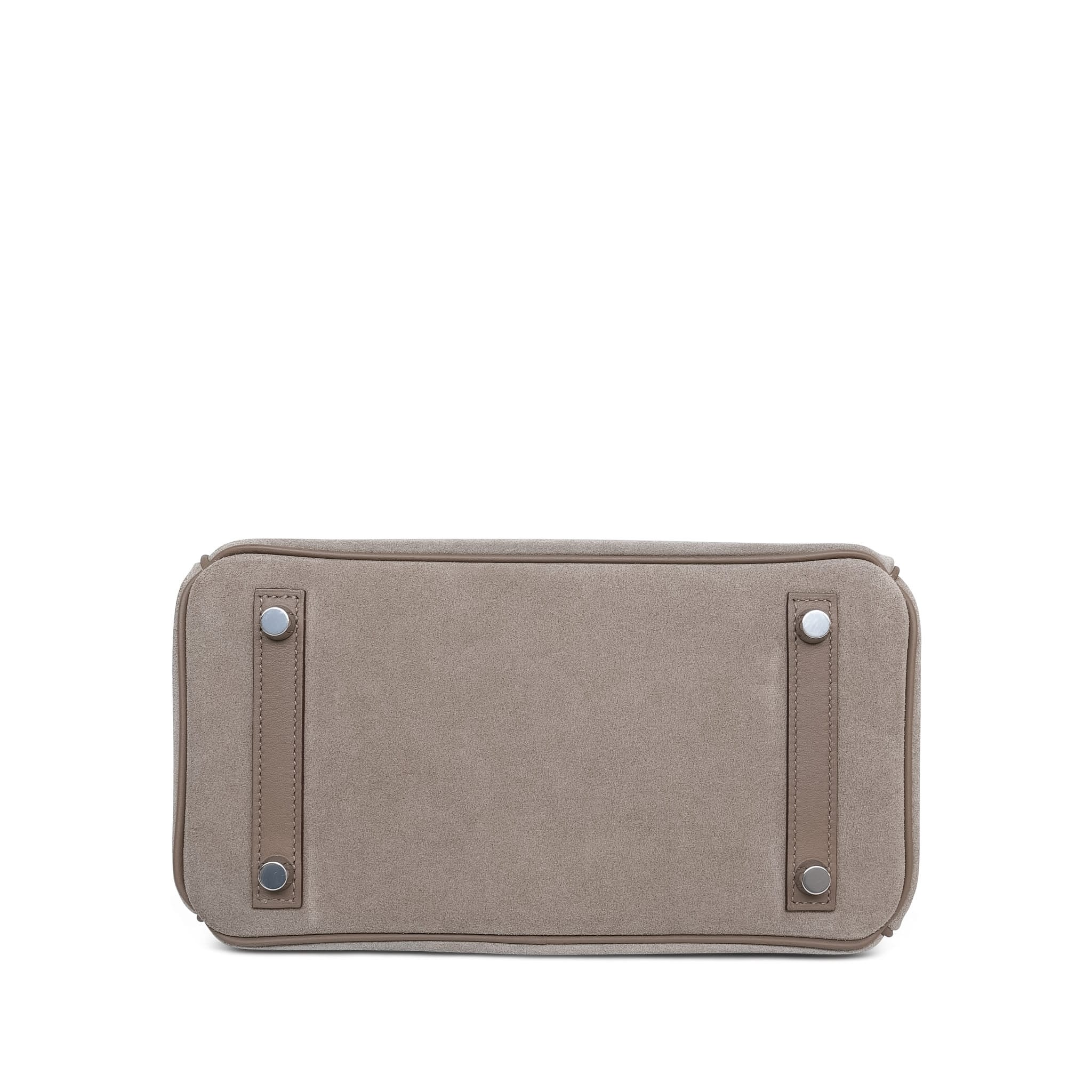 Product image 11 of 18: Birkin 25 Gris Caillou/Etoupe Grizzly/Swift Palladium Plated B Stamp